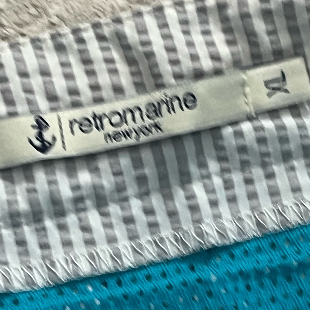 Retromarine Seersucker Swim Shorts - Picture 6 of 8